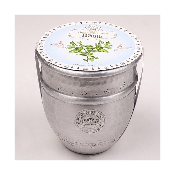 Tiesto para plantar del jardín botánico de Kew Albahaca