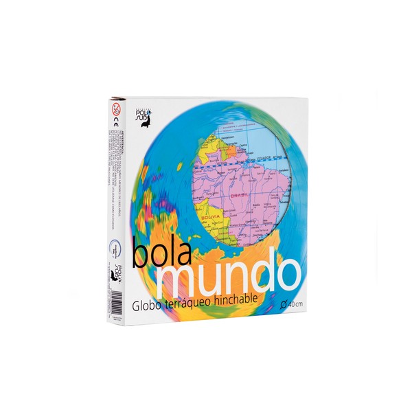 Globo terráqueo hinchable