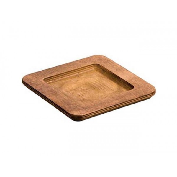 Protector cuadrado nogal 20 cms