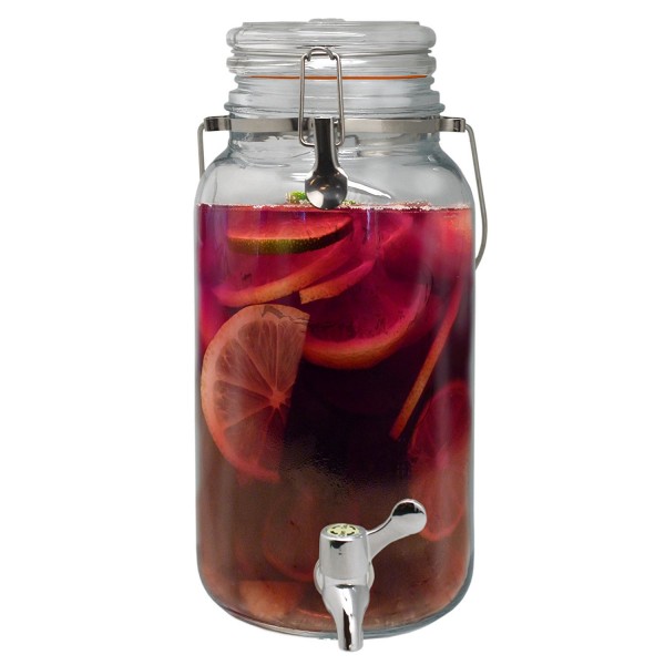 Dispensador de cristal de 8 litros con grifo