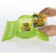 Estuche de vapor, 3-4 personas verde, con bandeja