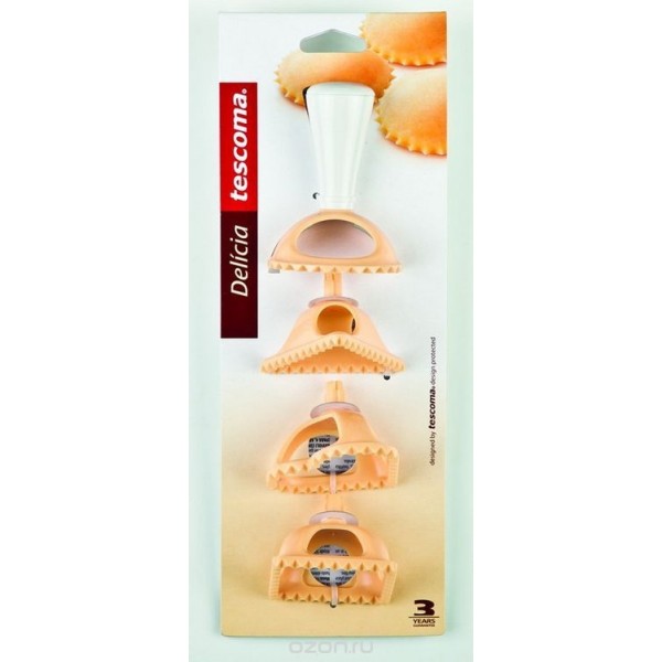 Moules découpoirs á ravioli, 4 formes