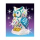 Hibou Sequin art en 3D