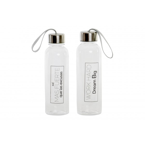 Botella frase con tapón de acero
