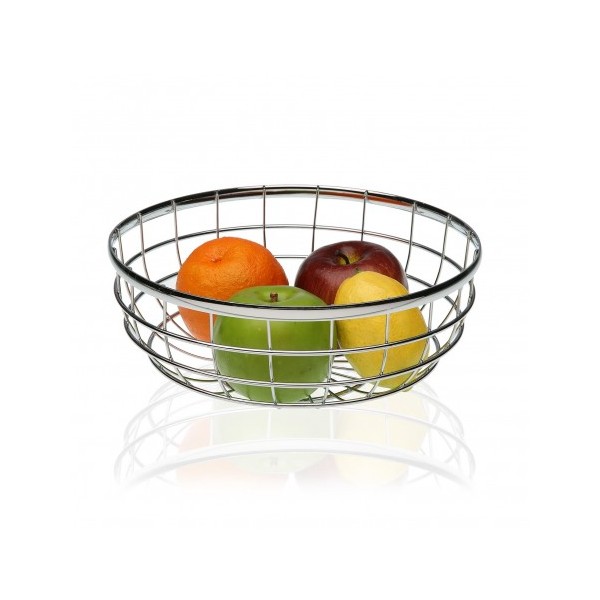 Bol à fruits chromé