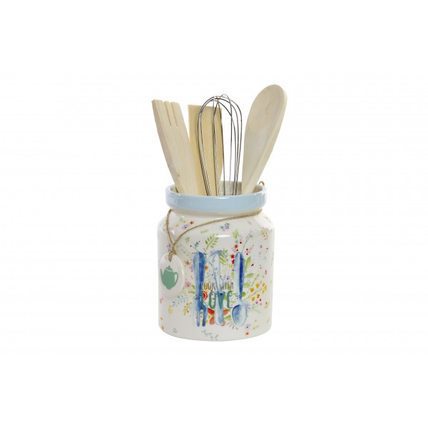 Bote con utensilios cook with...