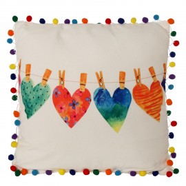 Coussin coeurs