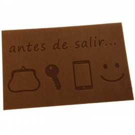 Felpudo antes de salir