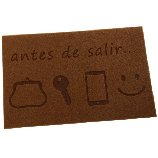 Felpudo antes de salir