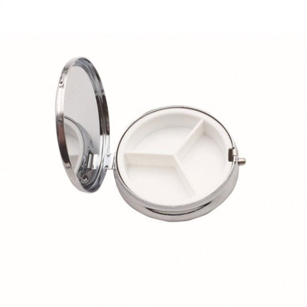 Pastillero redondo 3 compartimentos