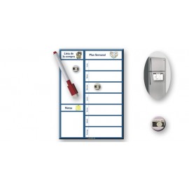 Pizarra magnética semanal