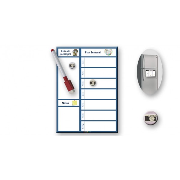Pizarra magnética semanal