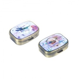 Pilulier rectangulaire 2 compartiments