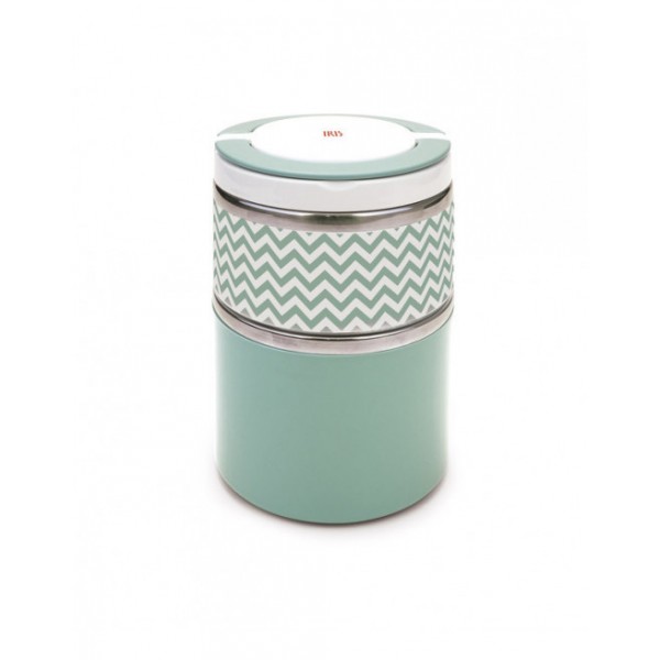 Termo doble verde 0,9 l. Iris