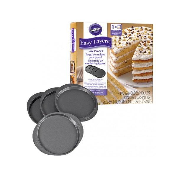 Set de 4 layer cakes 20 cms