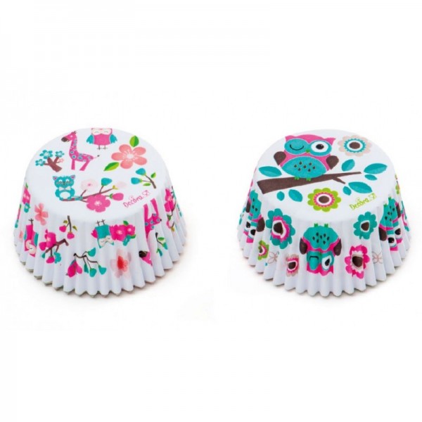 36 caissettes en papier animaux