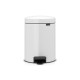 Cubo pedal 5l blanco newicon Brabantia