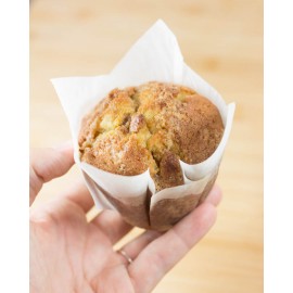 24 cápsulas muffin blancas