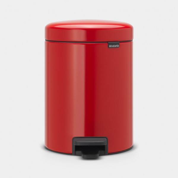Cubo newicon pedal 5 l. rojo Brabantia