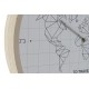Reloj de pared mapamundi natural 40 cm