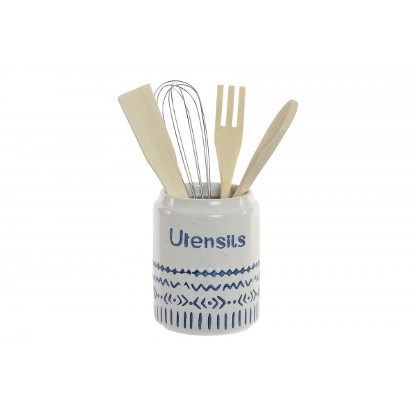 Bote con utensilios gres