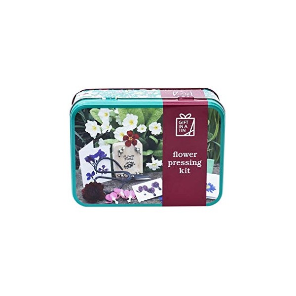 Gift in a tin kit prensa de flores