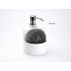 Distributeur ceramique de savon avec éponge