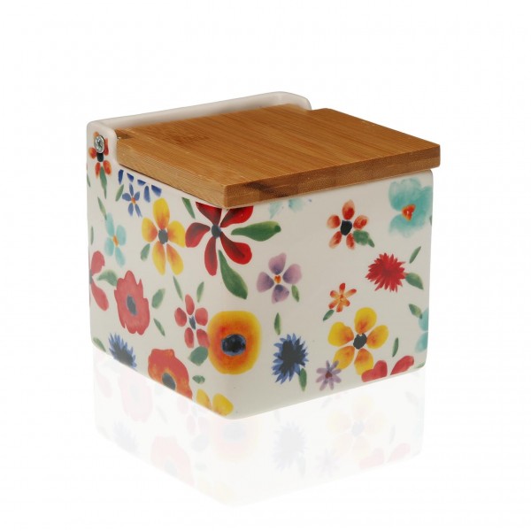 Salero cerámica y bambú Yalú