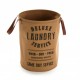 Panier a linge marron