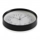 Reloj pared negro 30 cms.