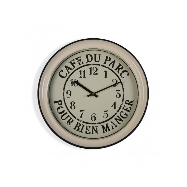 Reloj de pared 43 cm Cafe du parc