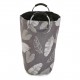 Panier a linge feuilles grises