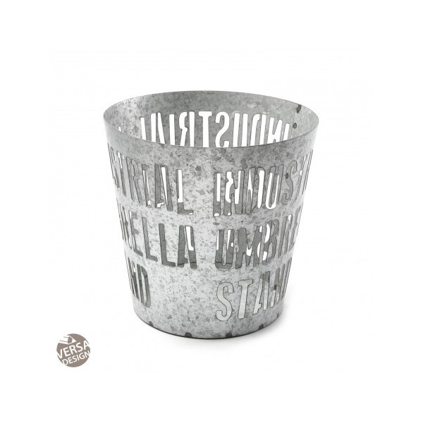 Papelera galvanizada