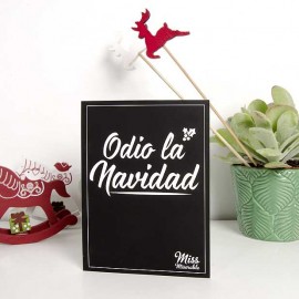 Carte de félicitations odio la navidad