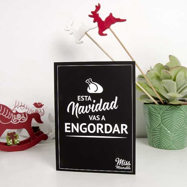 Tarjeta "Esta navidad ..."