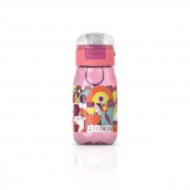 Botella Zoku flip niños Rosa 465ml