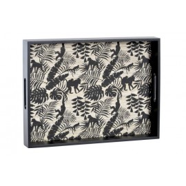 Bandeja negra MDF monos