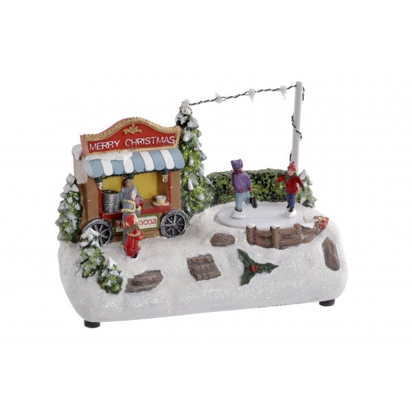 DECORACION LUMINOSA LED 20X11,5X13,5 PATINAJE