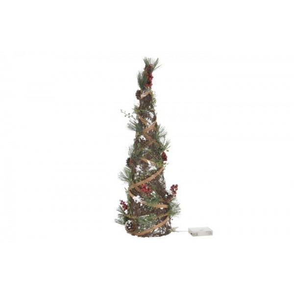 ARBOL LED RATAN 16X16X60 0,5 NATURAL