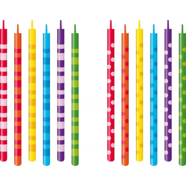 Velas para tarta de cumpleaños 10 cm