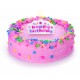 Vela tarta de cumpleaños "Happy Birthday"