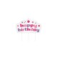 Vela tarta de cumpleaños "Happy Birthday"