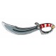 Sabre de pirate rouge