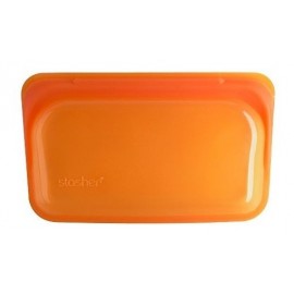 Stasher bolsa silicona pequeña naranja