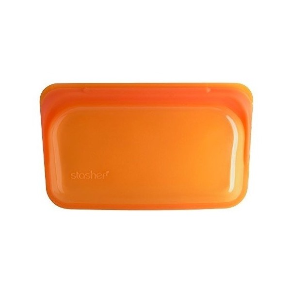 Stasher sac silicone petit orange
