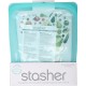 Stasher bolsa silicona grande azul