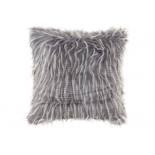 Coussin poils clair 45 x 45