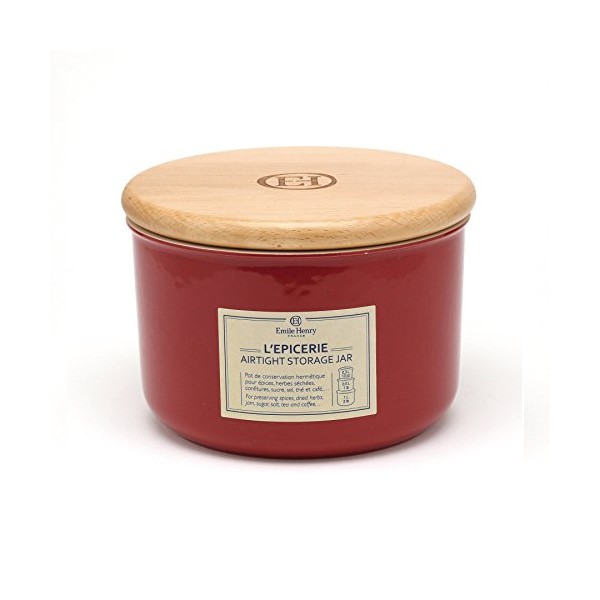 Pot hermetique 1 l. Emile Henry rouge