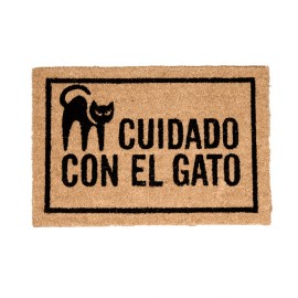 Paillasson " Cuidado con el gato"