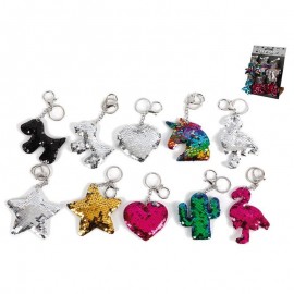 Porte-clés brillantine